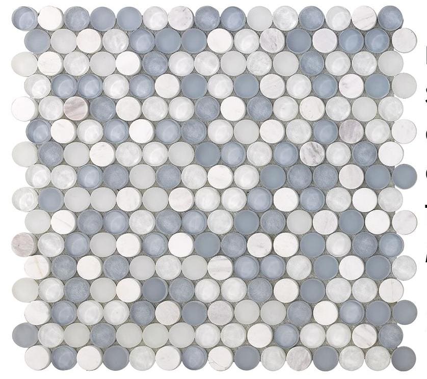SoBe Sky Penny Round Mosaic | Superior Tile